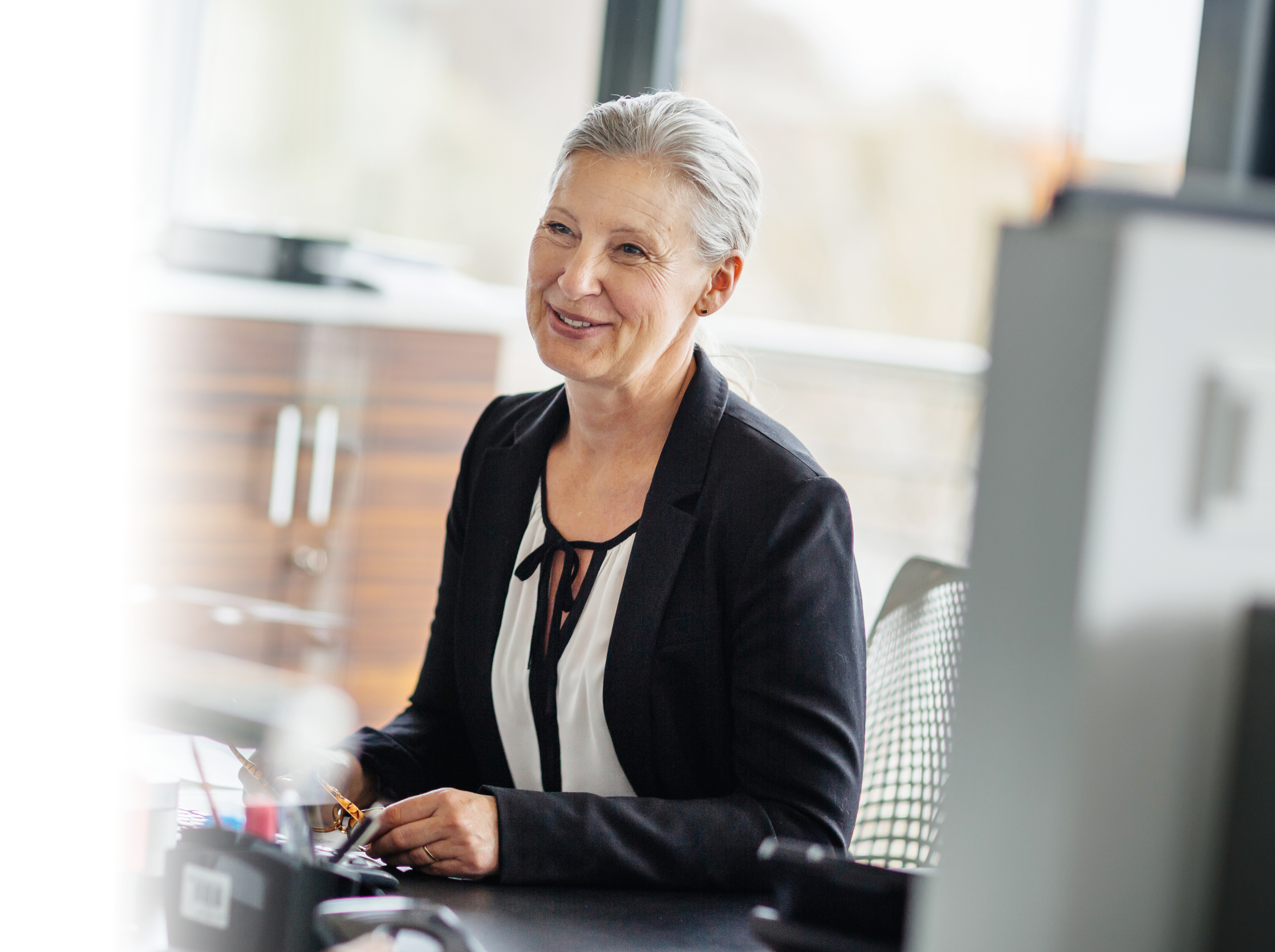 Woman in interview