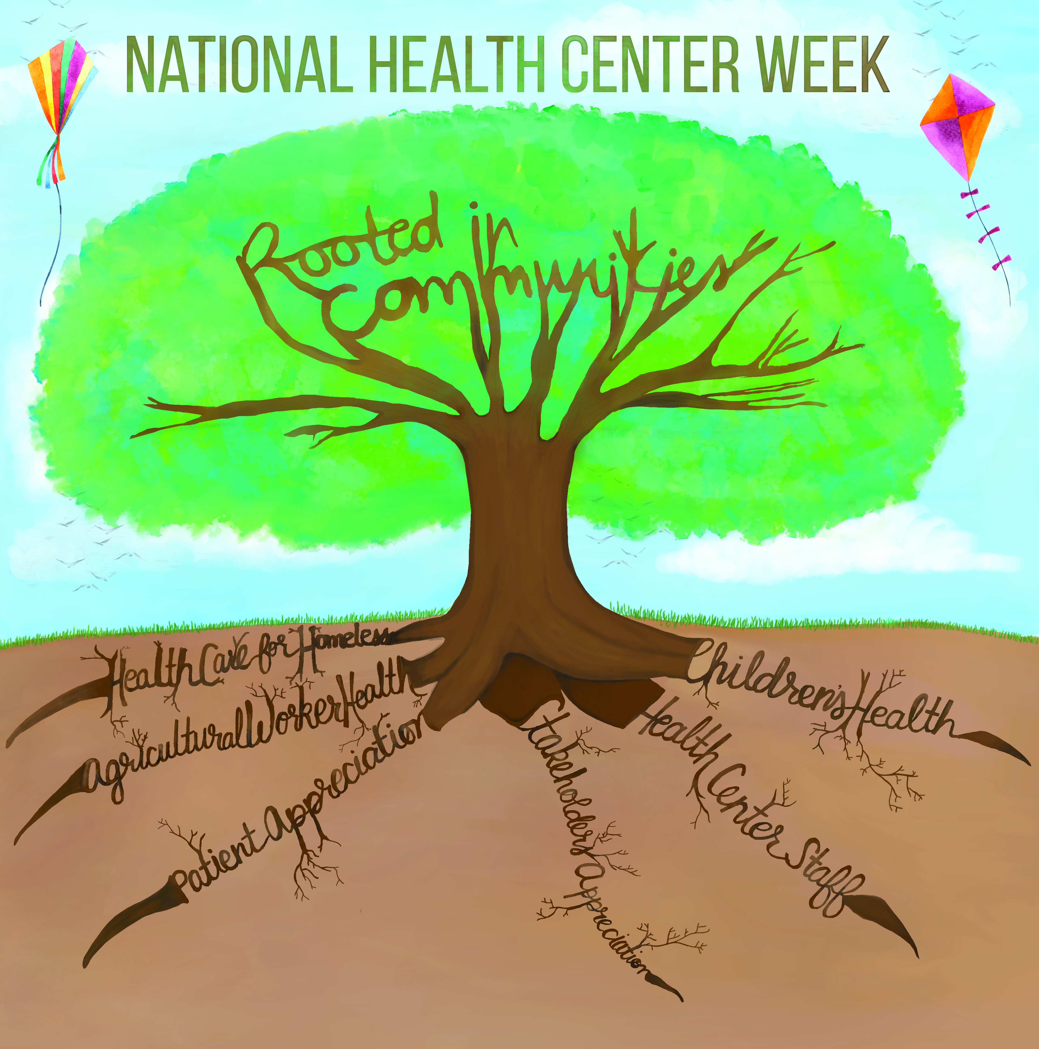 National Health Center Week Illustration