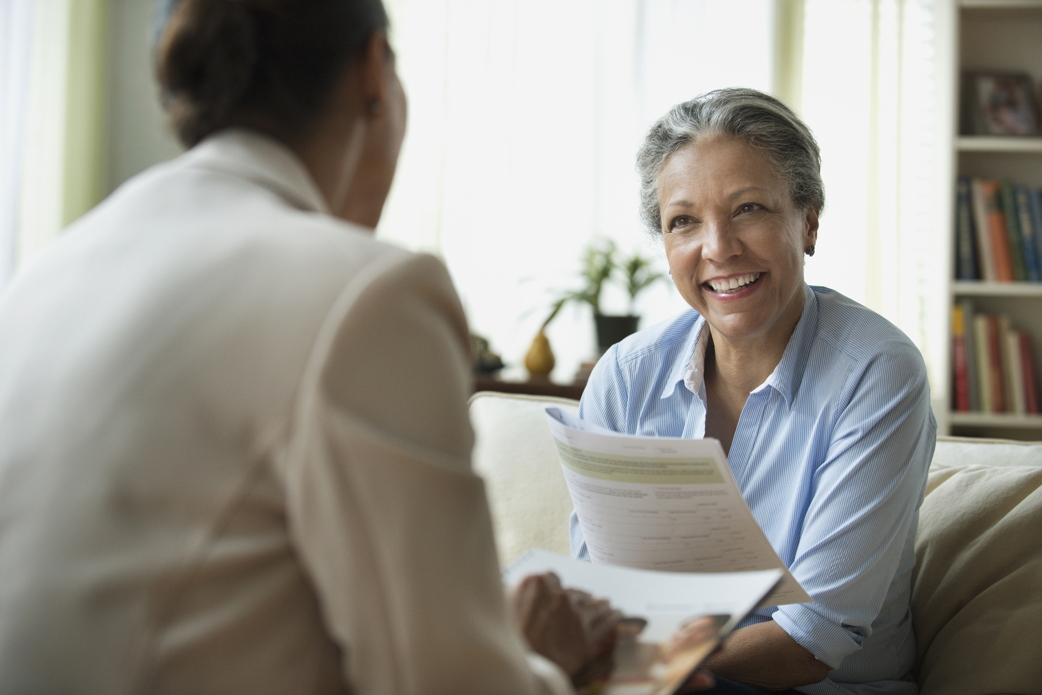 Woman in a consultation